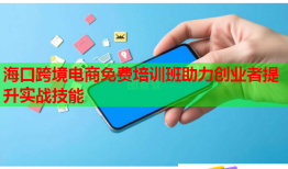 海口跨境電商免費培訓班助力創業者提升實戰技能